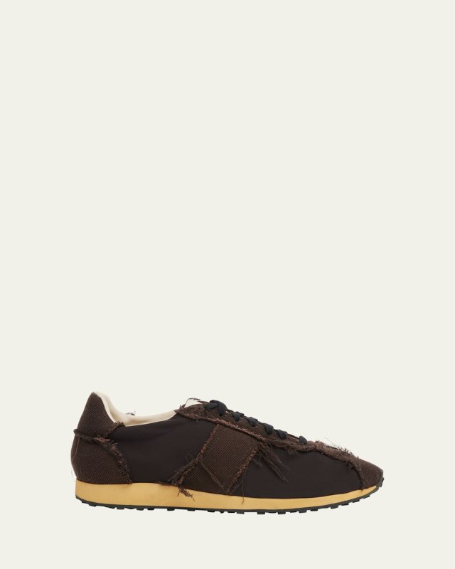 Mica Distressed Lace-Up Sneakers